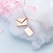 Fashion Jewelry Envelop Necklace Women Lover Letter Pendant Best Gifts For Girlfriend