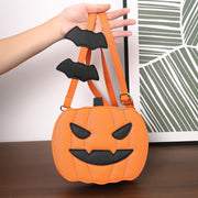 2024 Halloween Bags Funny Pumpkin Cartoon Shoulder Crossbody Bag With Bat Personalized Creative Female Bag 9