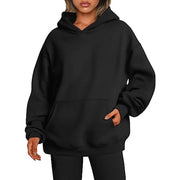 Women's Hoodies With Pockets Fashion Solid Sweatshirt Oversized Hooded Sweater Women's Clothing