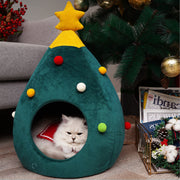 Pet Christmas Tree Cat Cat Bed Kennel Felt Litter Cat Supplies