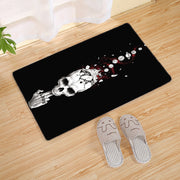 Halloween Flannel Floor Mat Bathroom Toilet Door Non-slop Mats Skull Absorbent Printing Floor Mat