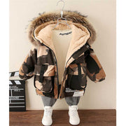 Boy Foreign-style Baby Winter Camouflage Padded Jacket