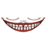 New Product Halloween Mouth Tattoo Sticker Scary Lip DIY Decoration