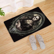 Halloween Flannel Floor Mat Bathroom Toilet Door Non-slop Mats Skull Absorbent Printing Floor Mat