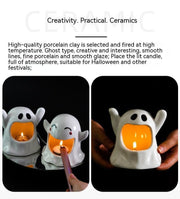 Special Halloween Ghost Festival Ceramic Craft Ornaments