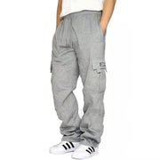 Men Pants Sweatpants Stretch Elastic Waist Jogger Sports Pants Drawstring Trousers Fashion Mens Clothing