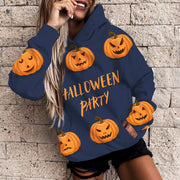 Women's Halloween Pumpkin 3D Print Casual Hoodie