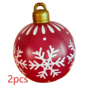 Christmas Ornament Ball Outdoor PVC 60CM Inflatable Decorated Ball PVC Giant Big Large Balls Xmas Tree Decorations Toy Ball