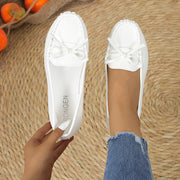 Casual Bowknot Flat Shoes Fashion Comfortable Soft-soled Loafers Slip-on Cozy Shoes Women