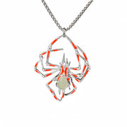 Halloween Creative Stereo Luminous Spider Necklace Glowing Night Fluorescence Antique Vintage Glow In The Dark For Men Women Gift Party Halloween Day Club