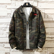 New Men's Camouflage Denim Jacket Coat Man Coats Jeans Jacket & Coats Fashion Design Autumn Brand Clothing