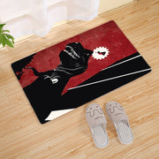 Halloween Flannel Floor Mat Bathroom Toilet Door Non-slop Mats Skull Absorbent Printing Floor Mat