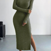 Knitted Long Dress Women's Clothing