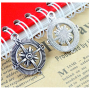 Home Fashion Vintage Compass DIY Jewelry Pendants 4