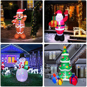 Christmas LED Lights Glowing Santa Tree Snowman Inflatable Doll Outdoor Yard Garden Decoration