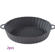 Air Fryer Tray Silicone Kitchen Supplies Air Fryer Silicone Pot Grill Pan Accessories Disposable Paper Liner