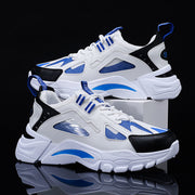 White Sneakers Men Non Slip Walking Running Shoes Sports