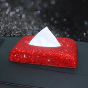 Women Red Rhinestone Car Interior Accessories