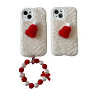 Red Christmas Hat Phone Case Bracelet