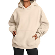 Women's Hoodies With Pockets Fashion Solid Sweatshirt Oversized Hooded Sweater Women's Clothing