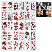 New Product Halloween Mouth Tattoo Sticker Scary Lip DIY Decoration