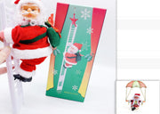 Electric Santa Claus Climbing Ladder Plastic