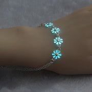 Halloween glow-in-the-dark flower bracelet