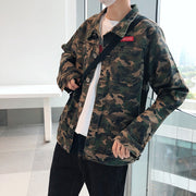 New Men's Camouflage Denim Jacket Coat Man Coats Jeans Jacket & Coats Fashion Design Autumn Brand Clothing