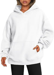 Women's Hoodies With Pockets Fashion Solid Sweatshirt Oversized Hooded Sweater Women's Clothing