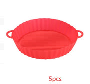 Air Fryer Tray Silicone Kitchen Supplies Air Fryer Silicone Pot Grill Pan Accessories Disposable Paper Liner