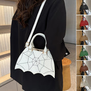 Halloween Spider Web Saddle Bags Fashion Personality Crossbody Shoulder Bag With Handle Women's Handbags