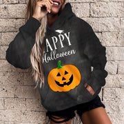 Women's Halloween Pumpkin 3D Print Casual Hoodie