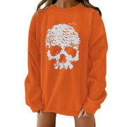 Halloween Creative Theme Print Loose Sweater