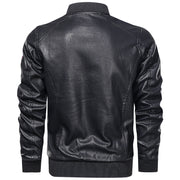 PU Leather Casual Jacket Flight Suit Leather Jacket