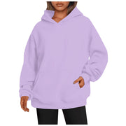 Women's Hoodies With Pockets Fashion Solid Sweatshirt Oversized Hooded Sweater Women's Clothing