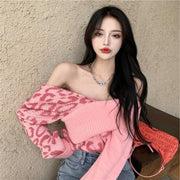 Women Turtleneck One Shoulder Knitted Sweaters