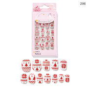 Christmas Cute Children Nails 24 Pieces Wearable