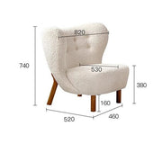 Nordic Single Sofa Light Luxury Balcony Leisure Chair Home Living Room Chair Internet Celebrity Designer Couch 2