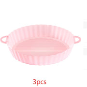 Air Fryer Tray Silicone Kitchen Supplies Air Fryer Silicone Pot Grill Pan Accessories Disposable Paper Liner