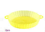 Air Fryer Tray Silicone Kitchen Supplies Air Fryer Silicone Pot Grill Pan Accessories Disposable Paper Liner